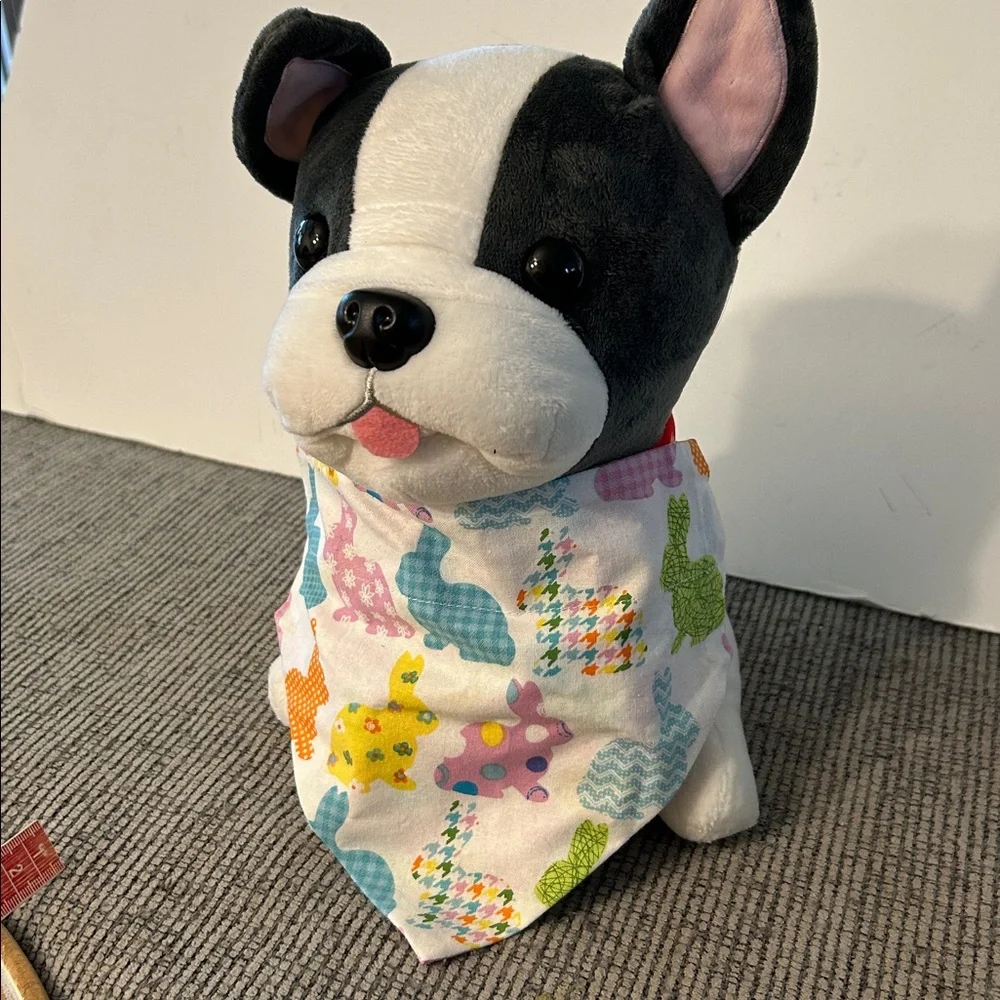 🟣 4/$15 Colorful Easter Egg Dog Bandana NEW reversible slips over a collar